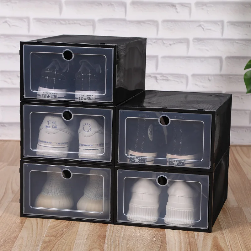 Shoes Box Plastic Storage Transparent Thickened Moisture-Proof And Dust-Proof Simplicity Storage Boxes &Amp