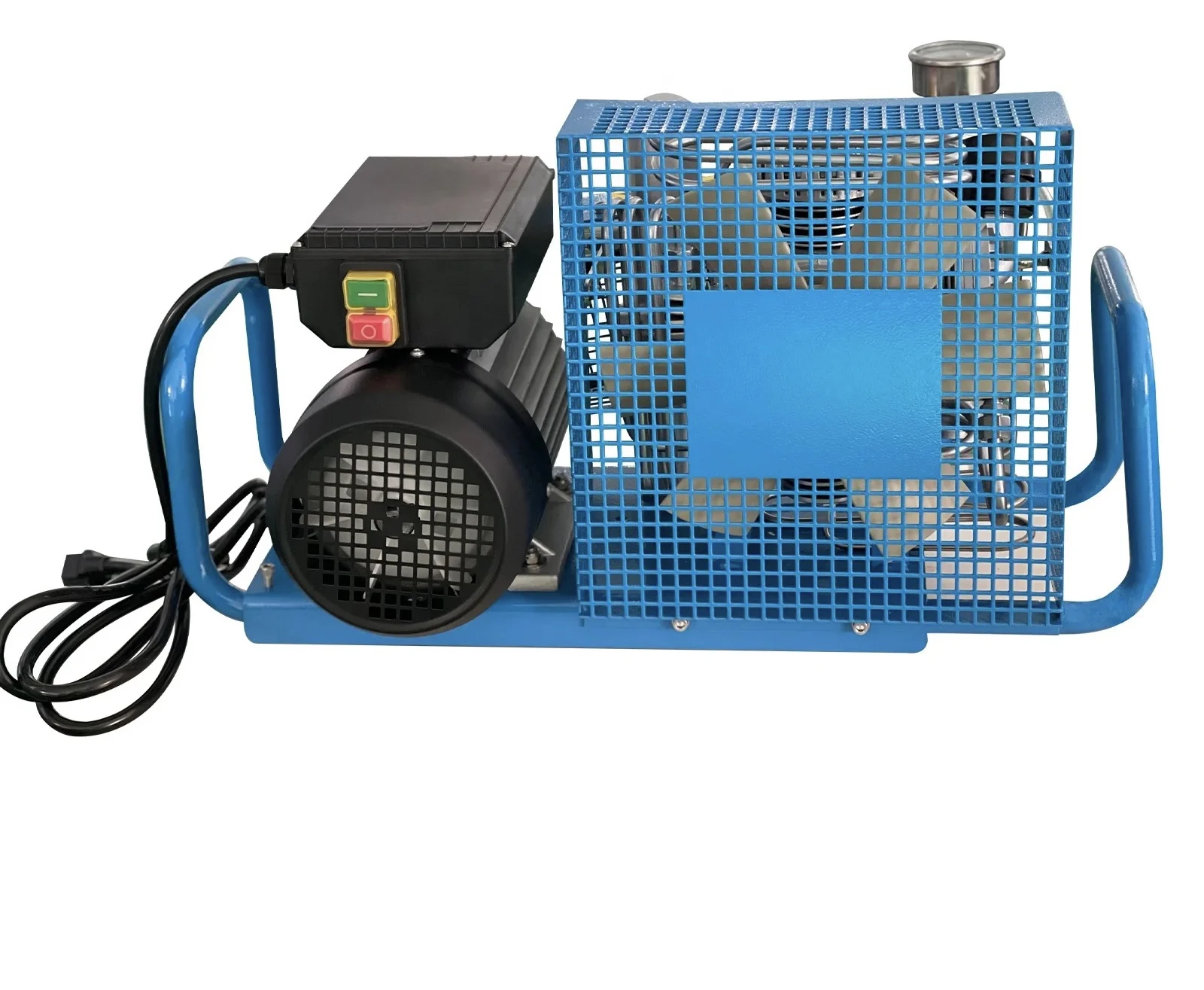 Manual Stop 100LPM 300bar 4500psi High Pressure 110V 220V 380V Air Compressor for Scuba Diving