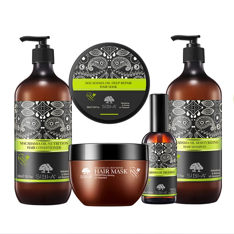 Natural Organic Macadamia Coconut Oil Shampoo Anti Dandruff Shampoo And Conditioner For Repairing Hair