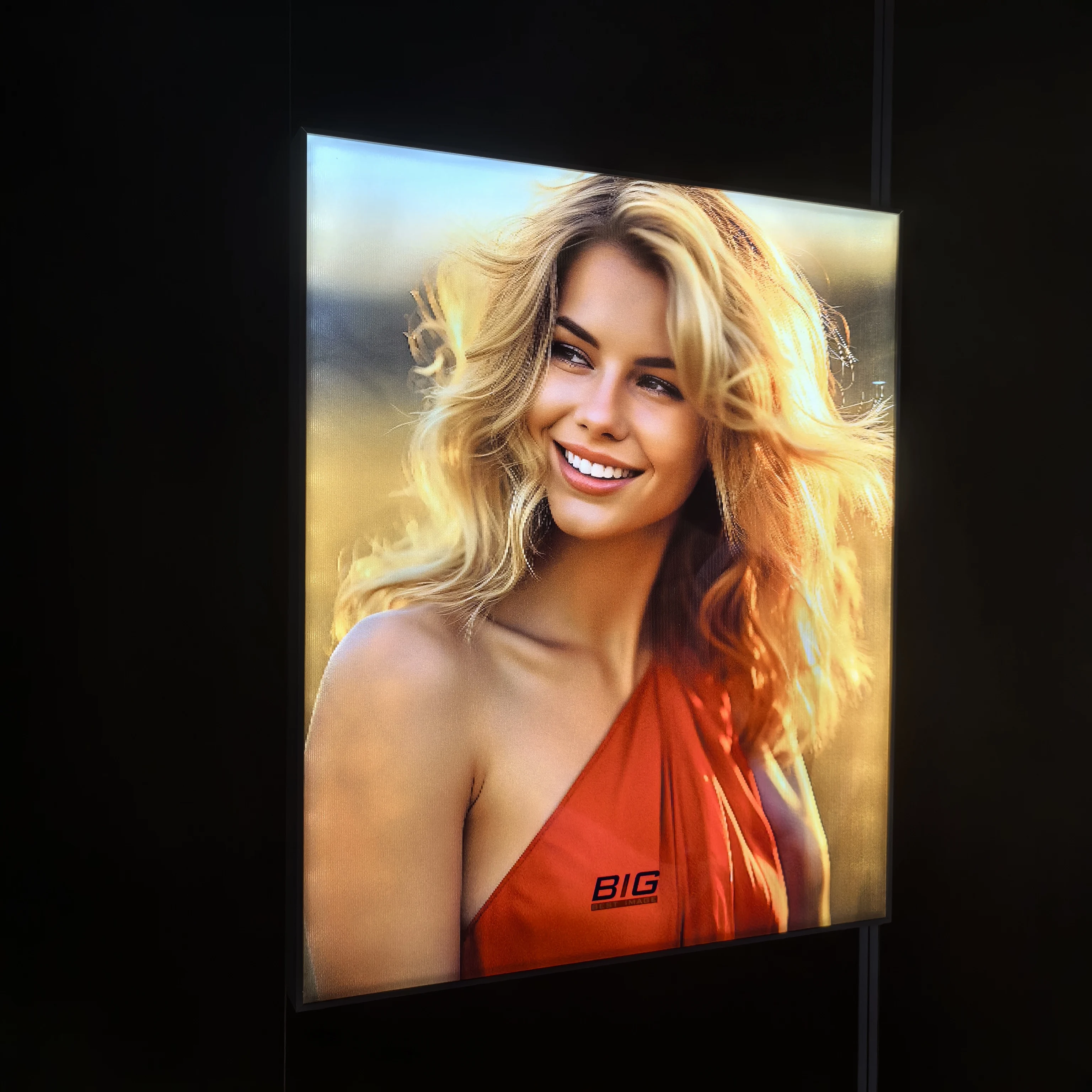 BIGIMAGE High Definition Digital UV printing service Auto Switching 3D Lenticular Raster Varying Picture advertising display