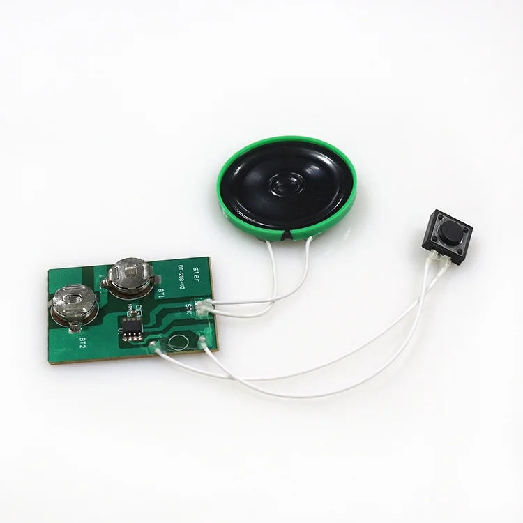 2024 Hot Selling Music Audio Voice Recording Module Recordable Sound Chip for Greeting gift box plush toy customized customized