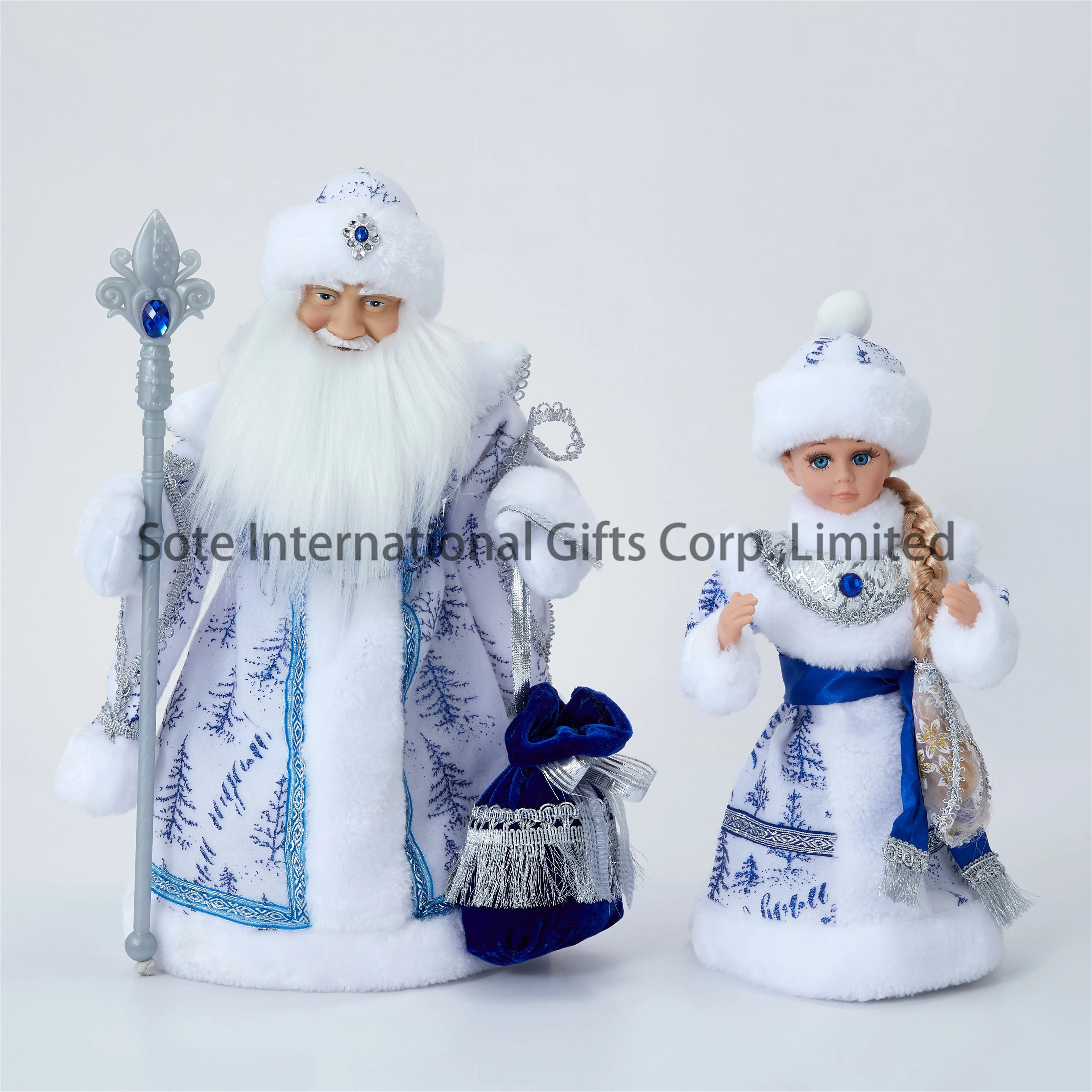 SOTE Best Selling Russian Ded Moroz Musical Electric Xmas Father Frost Decoration