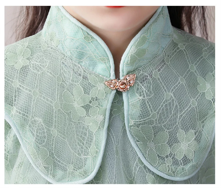 Summer Wholesale Classical Chinese Style Hanfu Little Girl Skirt Elegant Princess Tang Style Dress