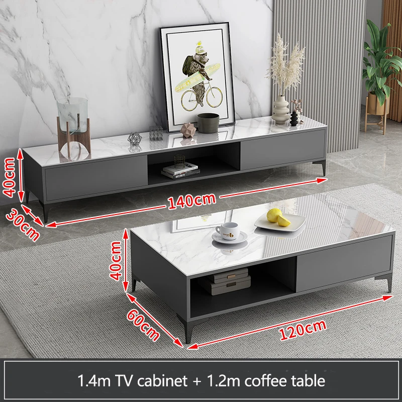 Latest Design Wooden Mdf Modern Furniture Cabinet Living Room Tv Stands And Coffee Table Set JY-C2105