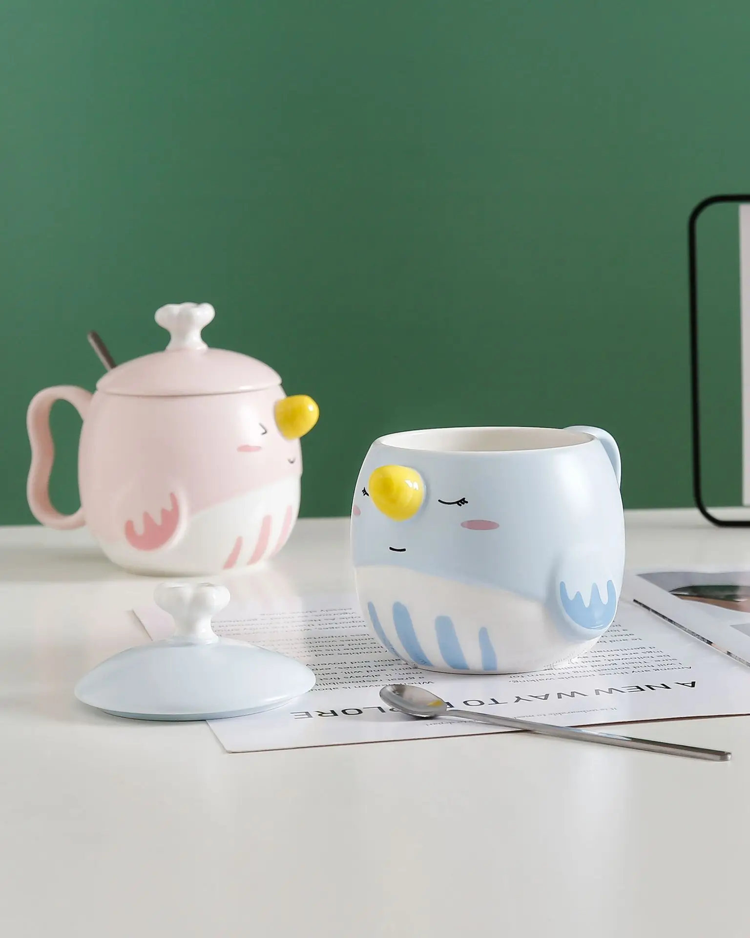 UCHOME Factory Promotion Creative 3D Stereoscopic Cartoon Whale Mug Gift Water Cups