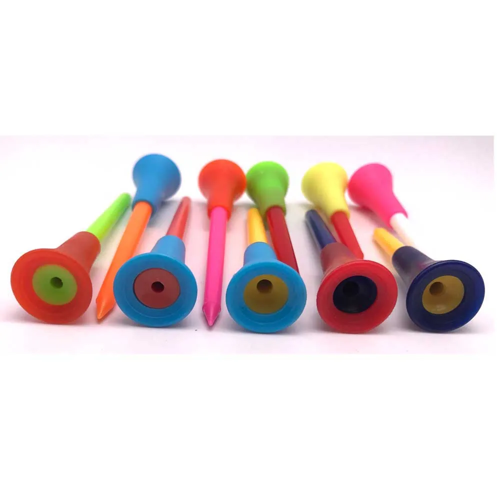 
Plastic Golf Tees Durable Rubber Cushion Top Golf Tee 