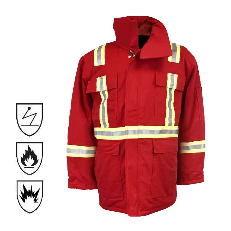 NFPA2112 EN1149 Safety Clothing PPE FR Jackets Flame Resistant for Men Jackets Fire Retardant Hi Vis Workwear Anti Static
