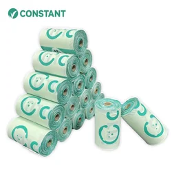hot sale Amazon 100% compostable hign quality Biodegradable Pet poop bag  eco-friendly pet waste bag En13432 OEM/ODM