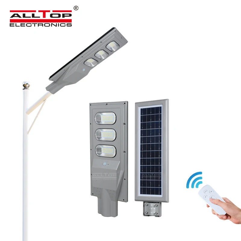 ALLTOP Road Ip65 Outdoor Waterproof Street Lamp 30w 60w 70w 90w 120w 150w Motion Sensor Solar Led Street Light