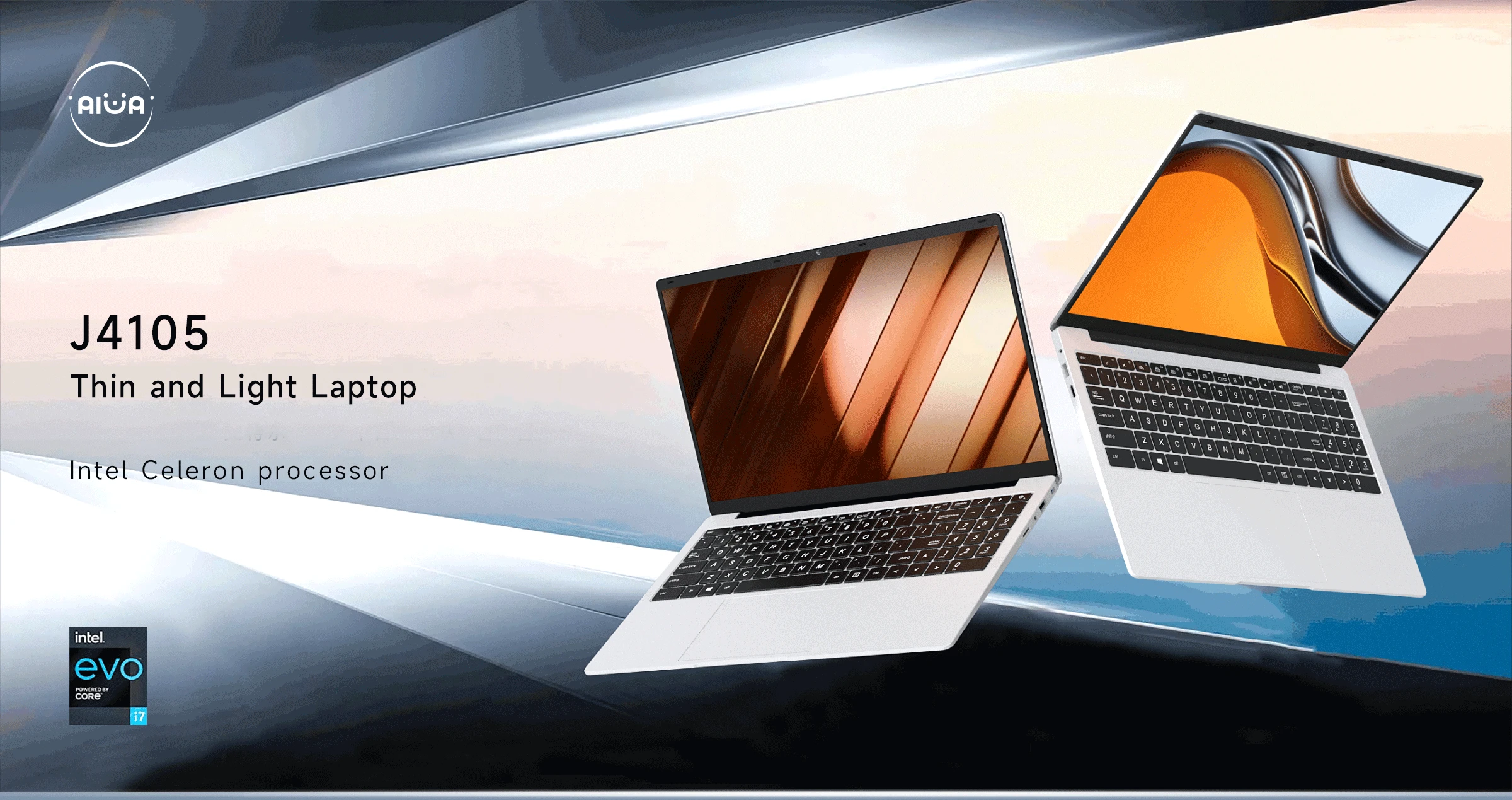 AIWO 2023 Cheap 14 inch Mini Pocket Notebooks PC Students Portable DDR4 8GB Intel Celeron J4105 15.6 Inch School Business Laptop