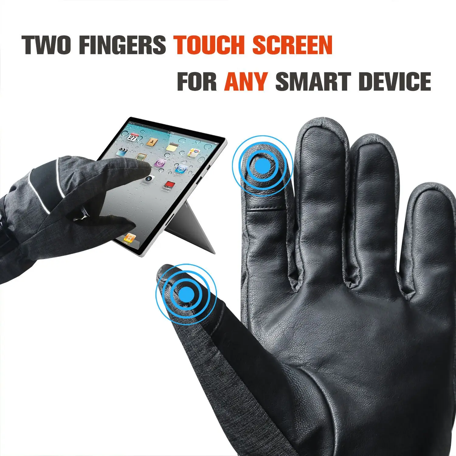 Waterproof Electric Heated Ski Gloves with Rechargeable Battery Temperature Control