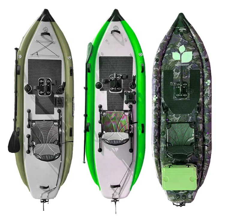 LULUSKY Wholesale Factory Single Inflatable Pedal Boat Paddle Board Kayak Pedal Drive System