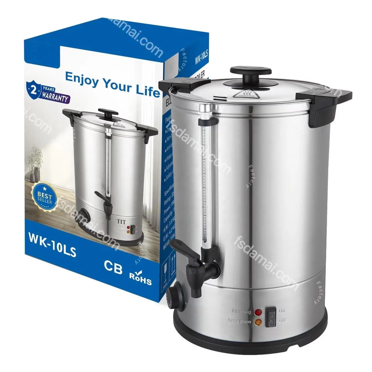 6 10 15 20 30  liters Electric Water Boiler Water Heater  Home use Commercial kitchen appliances stainless steel electric kettle