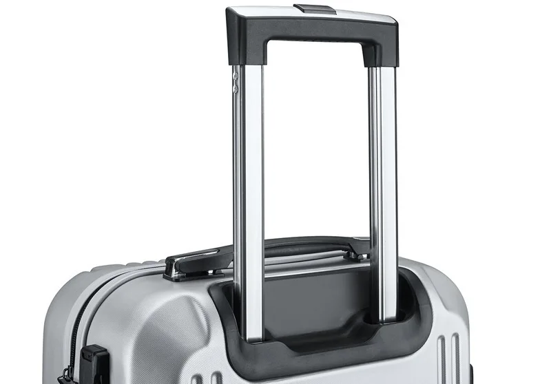Custom Aluminum Suitcase Carry on ABS+PC 3PCS Spinner Trolley Luggage Suitcase Set with Mesh Pocket Hard Shell Luggage