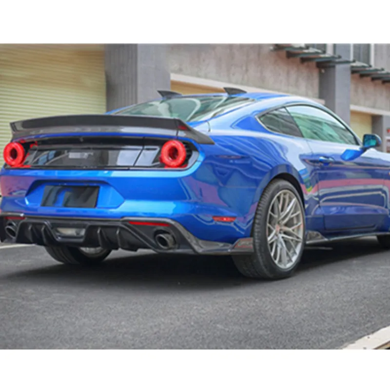 Диффузор заднего бампера из углеродного волокна для Ford Mustang GT Coupe 2018 2019 + комплект кузова