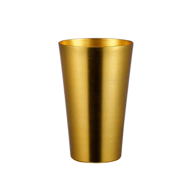 Colorful Metal Aluminum gift BPA Metal Beer Aluminum Cup Anodized Tumbler Aluminum Beer Drink Cup