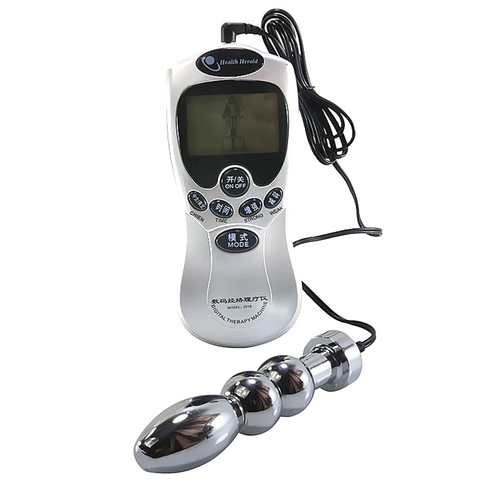 MULHERELFO Pulse electric shock anal plug Vibrating Anal expander Plug Prostate Massager Pulse Stimulate