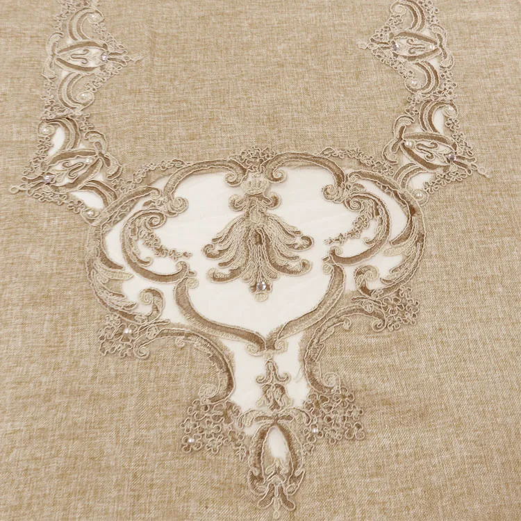 New Design Festival Fibre Table Cover embroidered Lace New Design Table Cloth