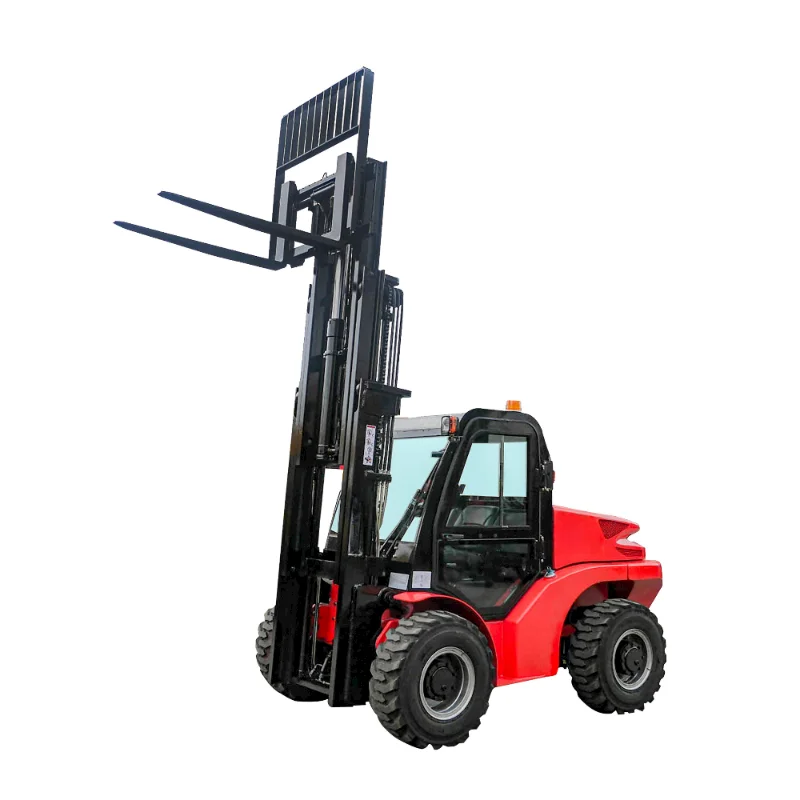 China Manufacturer Triple Mast 6000mm Lift Height Hydraulic Forklift Truck Solid Tyre New 3tons Diesel Forklift