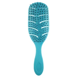 Custom Logo Top Quality Wholesale Matte White Black Luxury Hackle Real Hair Loop Extensions Paddle Cushion Bristle Hair Brush