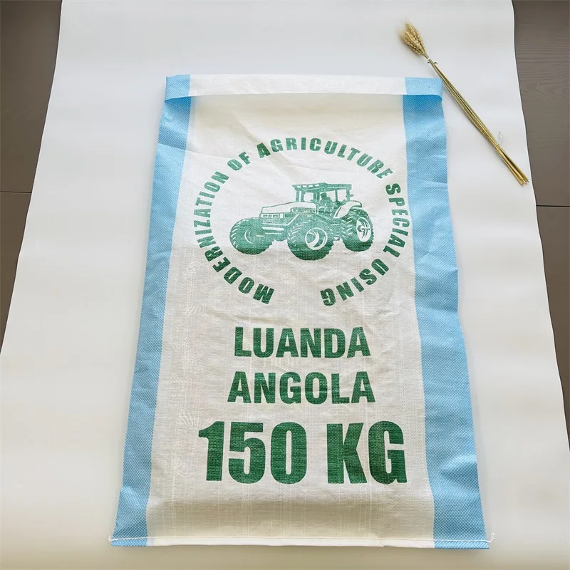 China Wenzhou factory manufacturer Bopp laminated pp woven bags grain rice bags 50kg 25kg 150kg rice bag