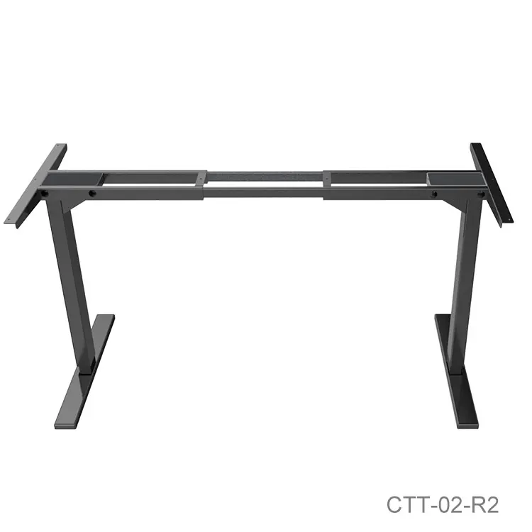 Electric People Two Legs Adjustable Height Sit To Stand Desk Modern White Office Desk