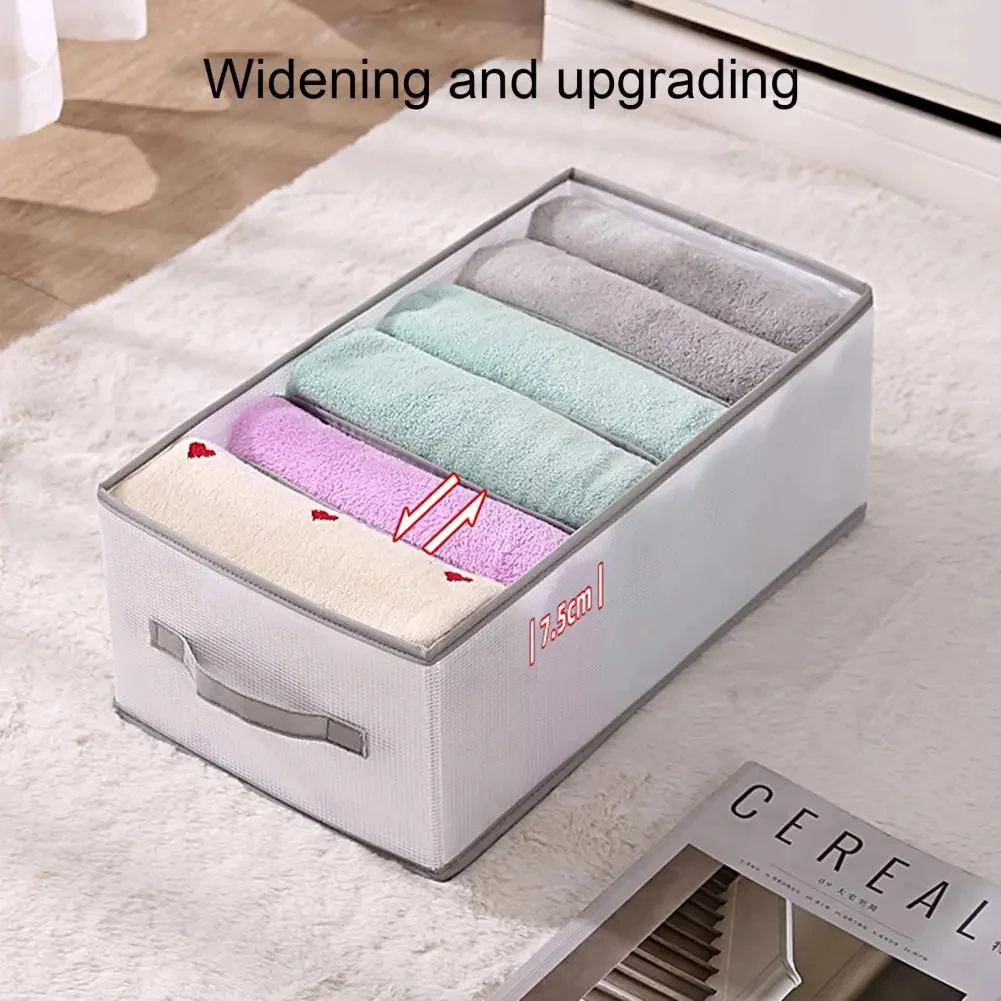 Folding Non-woven Fabric Socks Bra Storage Box Cube Bin for Children Toys Sundries Organizer Storage Bins Handle Storage Basket