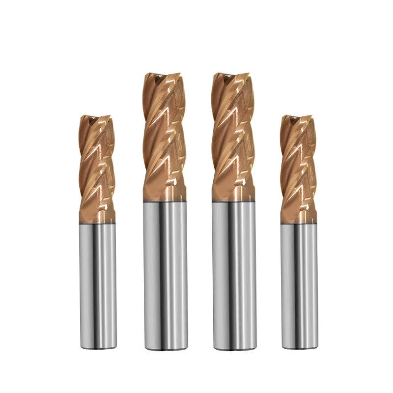 HRC 45/55/60/65 Solid Tungsten Carbide CNC End Milling Cutter Flat End Mill 2 3 4 Flutes