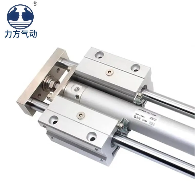 SMC cylinder MGGMB20/MGGLB20 series linear bearing double guide rod basic type cylinder