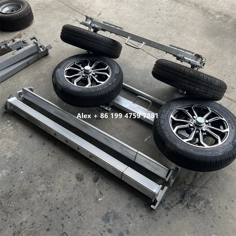 3 tons aluminum steel optional auxiliary wheel trolley wheel for the moving vehicle car wrecker towing self loading dollies