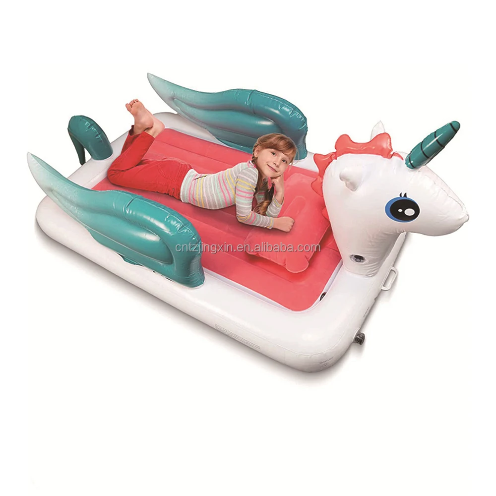 Factory wholesale custom new unicorn inflatable child playpen bed suitable for living room bedroom travel