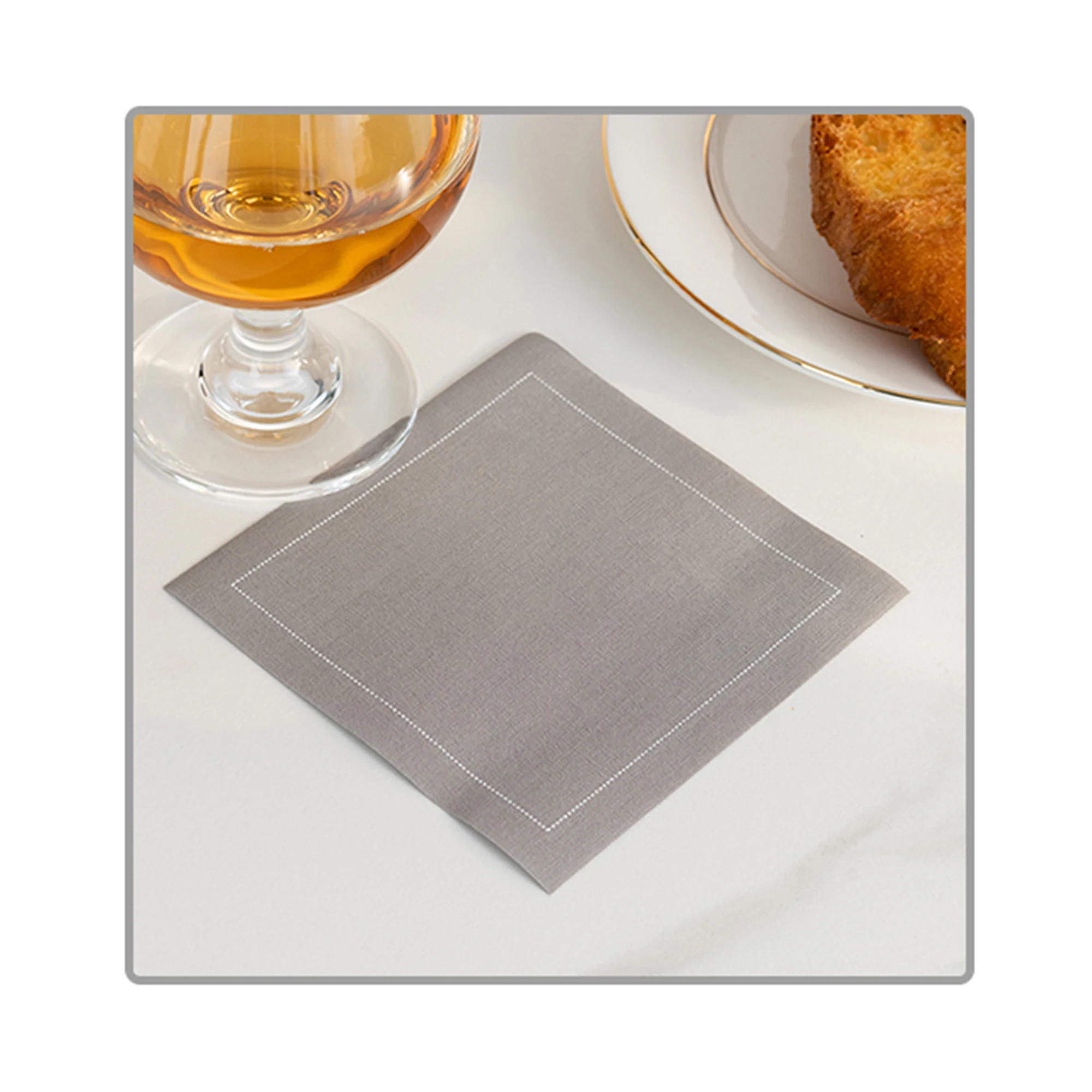 Hotel Airlaid Cotton Cloth Fabric Napkins Disposable Napkins Coaster Linen Feel and Look