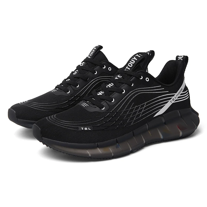 World-Win Espadrilles Sport Shoes TPU Mesh Breathable Black White For Custom Logo Design Factory Whosale