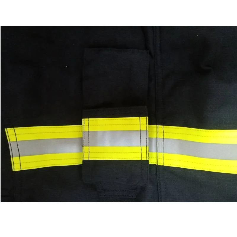 Europe Standard CE EN469 4 Layers Aramid  NFPA 1971 Fireman Fire Fighting Navy Blue Firefighter Fire Suit