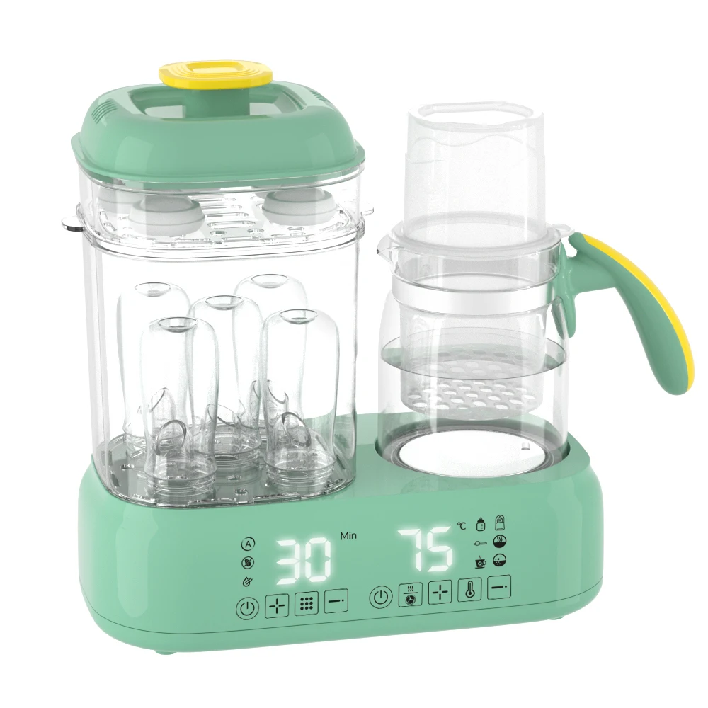 8-in-1 Multifunction with Electric steam Cleaning and Drying baby bottle heater for Quick Heating of Breast Milk Formula