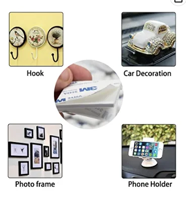 3m Square Double Sided Foam Tape White, Suitable for Photo Album Walls, Hooks, Small Mirrors, Bookcases