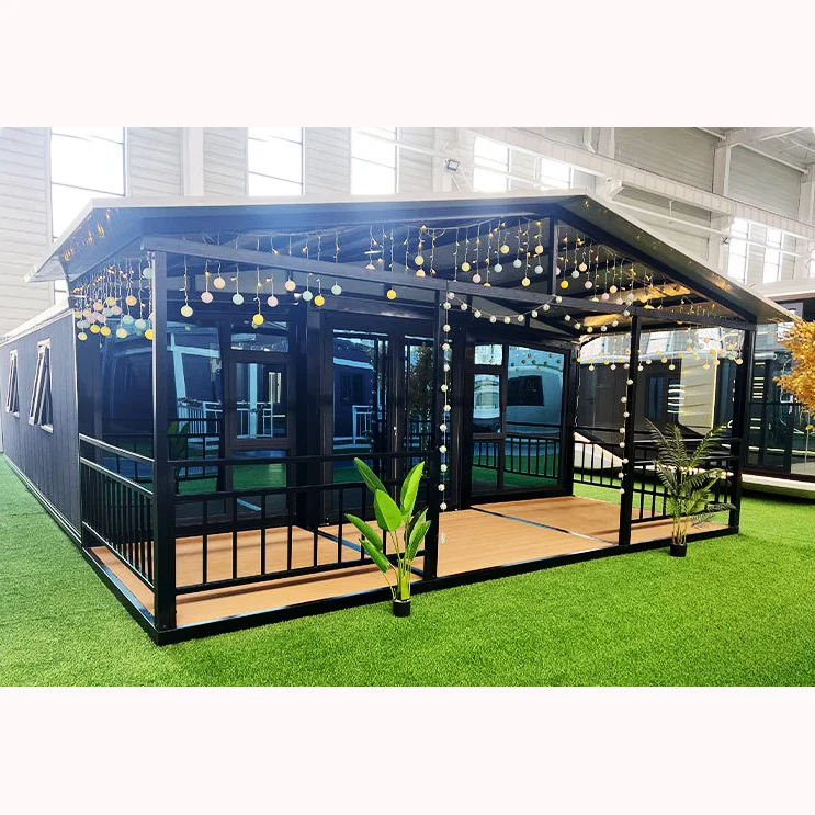 Modular Prefabricated Steel Container Housing Portable Easy-to-Assemble Modern Design Hotel Shop Use Flat Pack Detachable Units