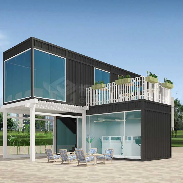 Quick assembly container housing office building flat pack prefab container house office accommodation