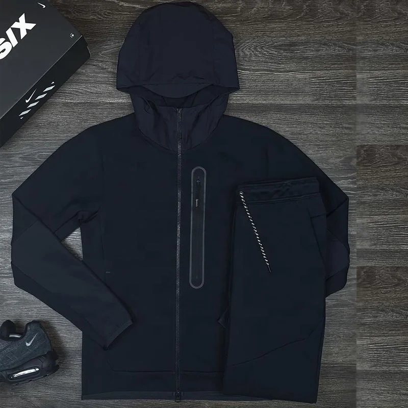 SDJ-030 Custom Printed Mens Nylon Jogging Blank Basic Tracksuit Zip Up Jacket And Pants Windbreaker Cargo Set Sports Jogger Suit