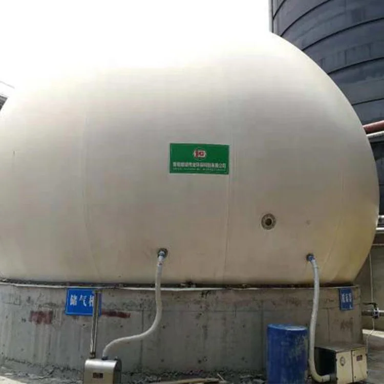China Long lifetime PVC biogas balloon Storage Double membrane bio gas holder