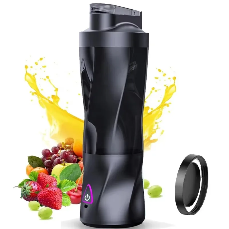 2025 New 700ml 360W Portable Blender Battery Operated Blender Cup Smoothies Juicer Cup with 6000mah 18650 for Party Gift