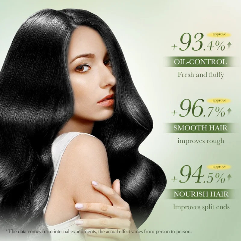 Natural organic coconut oil hair care essential oil is suitable for dry damaged hair which is fluffy  smooth and nourishes hair