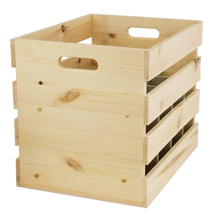 12 bottle wooden crate with handle plywood wooden for wine bottle