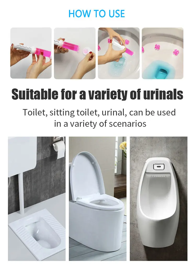 Bathroom Toilet Fragrance Deodorization Cleaner Helper Flower Gel Natural Fragrance Toilet Cleaner Deodorizer