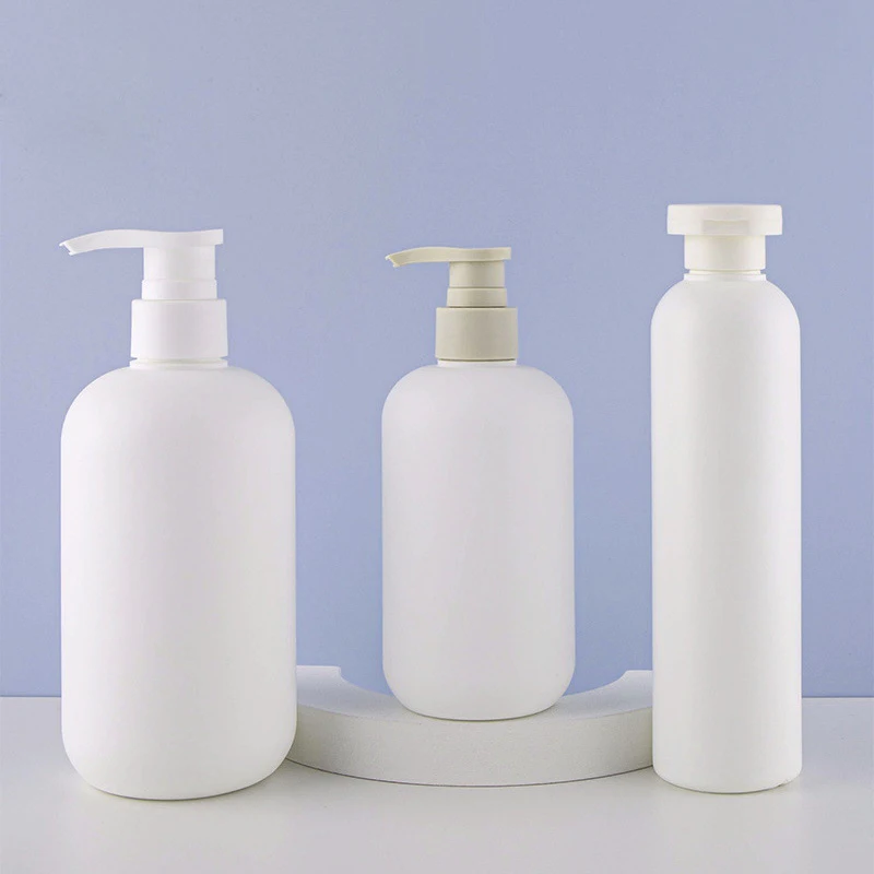 Wholesale empty luxury color HDPE plastic shampoo shower gel lotion pump bottles