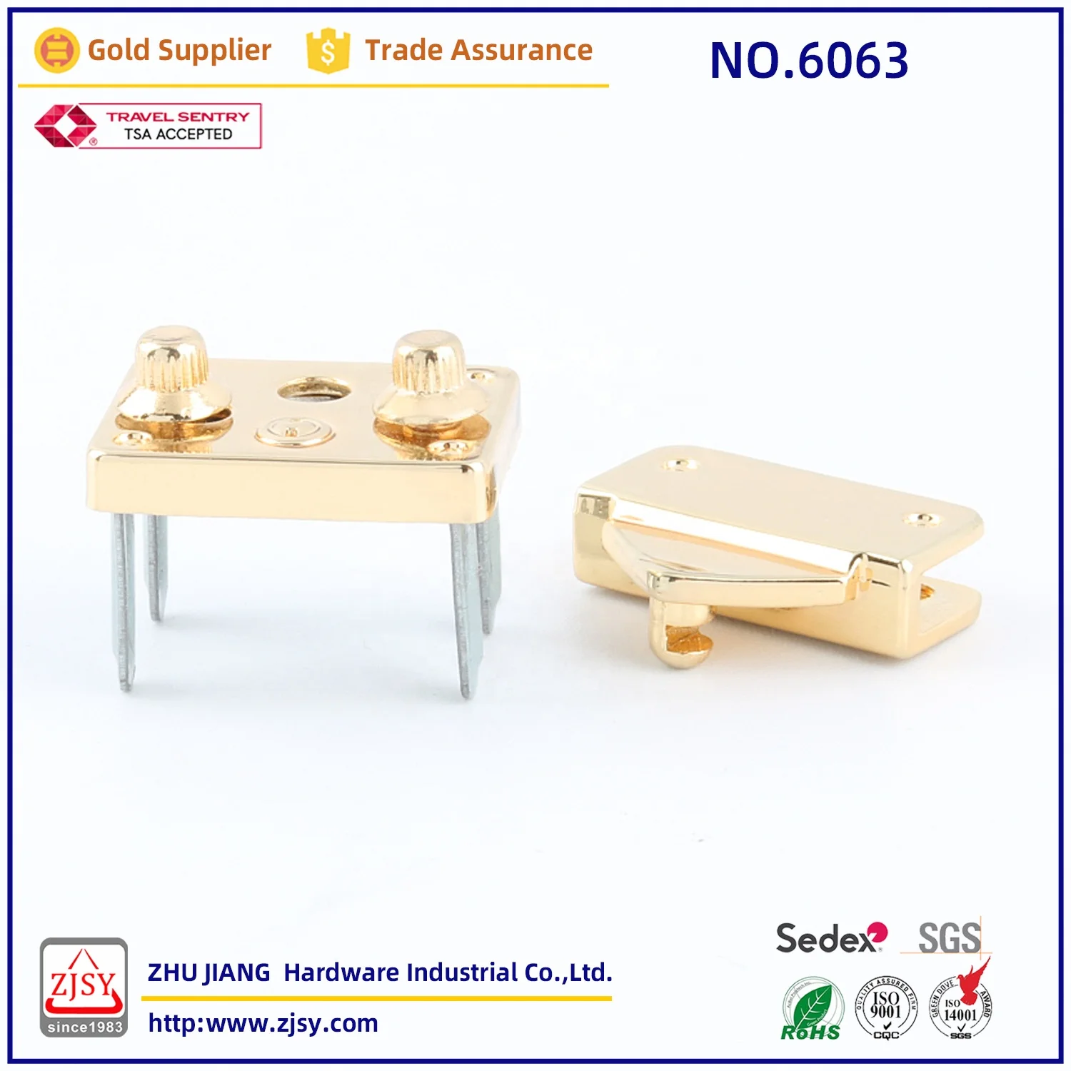 6063 Exquisite Handbag Metal Decoration Accessories Bag Clasp Lock