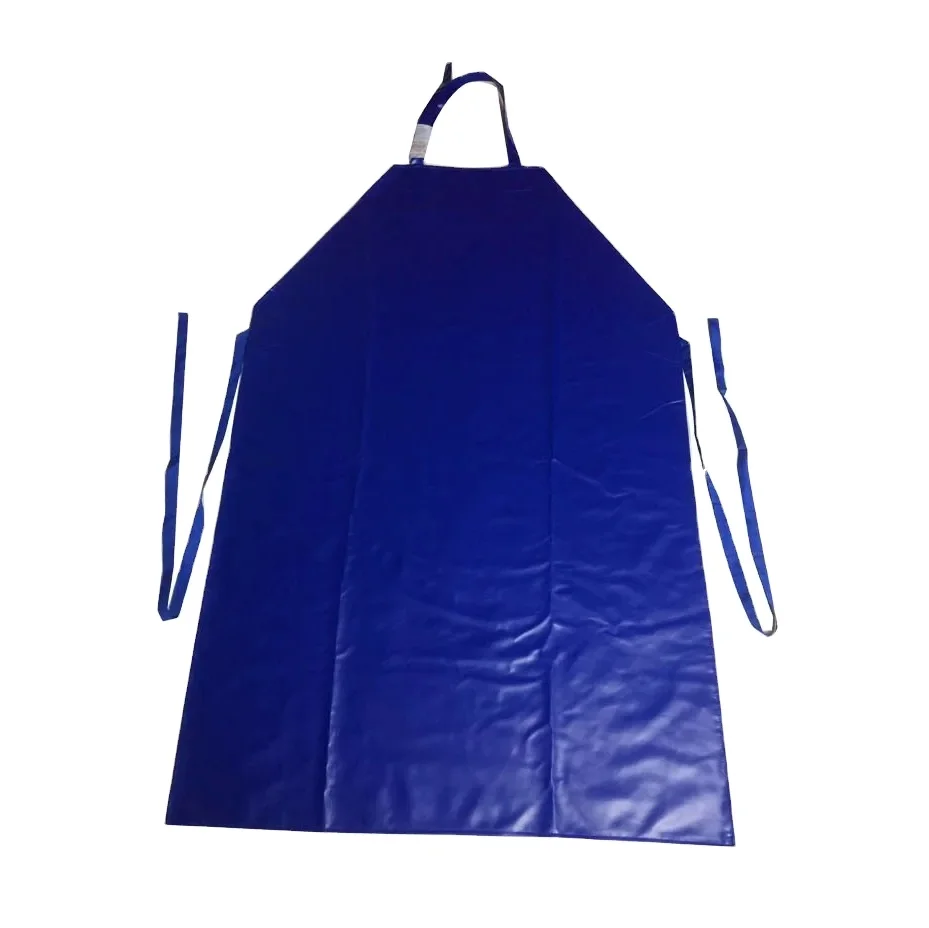 Custom Apron Thicken Vinyl PVC Leather Apron Waterproof Oil Resistence Kitchen Garden Butcher Wearable Adjustable Apron