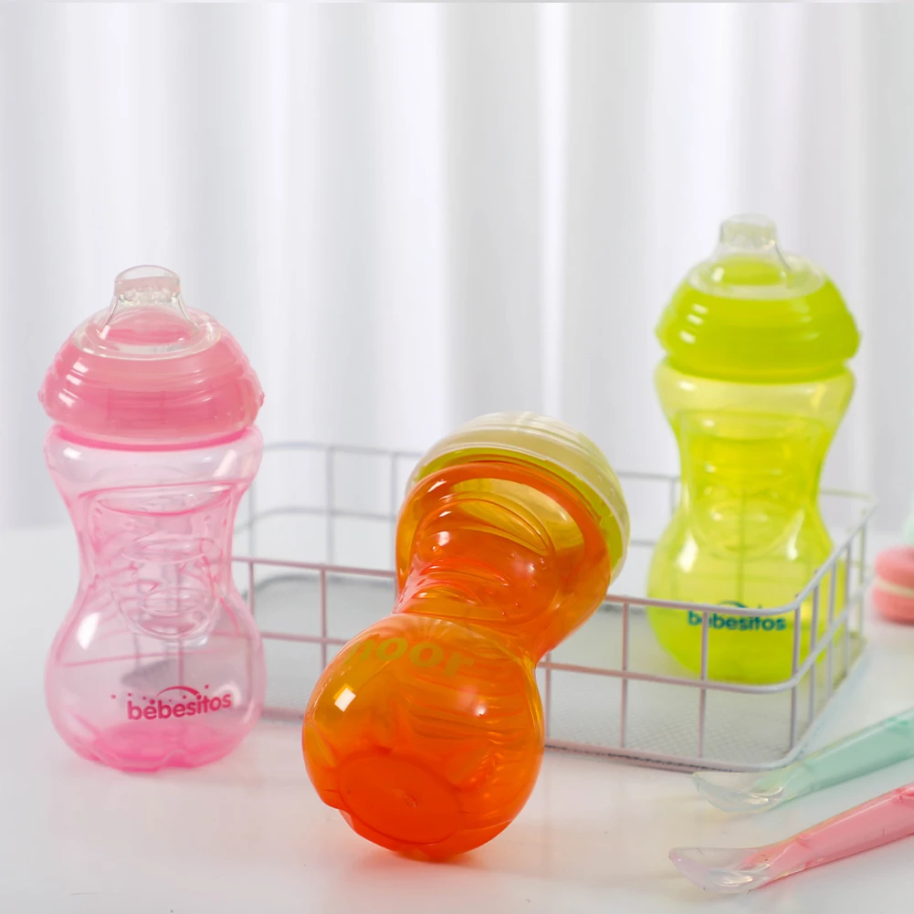 Wholesale Outdoor Transparent Baby Water Bottle Portable Leak-Proof Children Water Cup