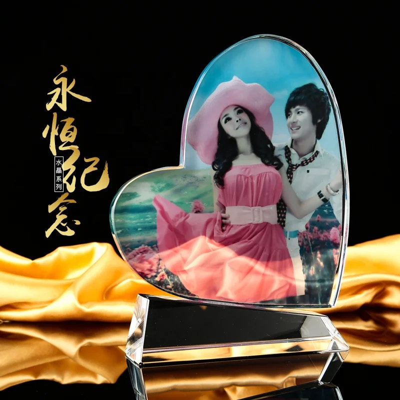 2020 personalized fashionable crystal souvenir gifts  glass picture frames/crystal photo frame for wedding gifts FRAME PHOTO