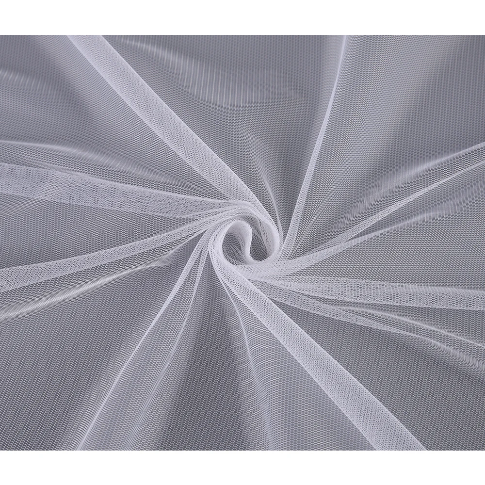 Transparent Plain Mesh Material Good Elasticity Mosquito Netting Garden Protect Insect Bird Barrier Net Mesh Fabric